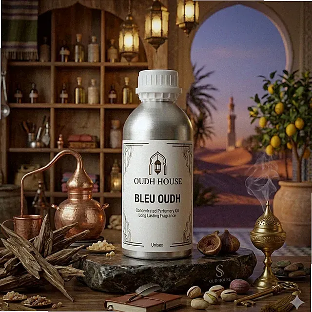 OUDH HOUSE BLEU Concentrated Perfume Oil | Long Lasting Non Alcoholic 100ML F/S